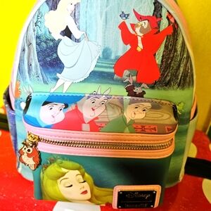 LOUNGEFLY Metal Tag Sleeping Beauty